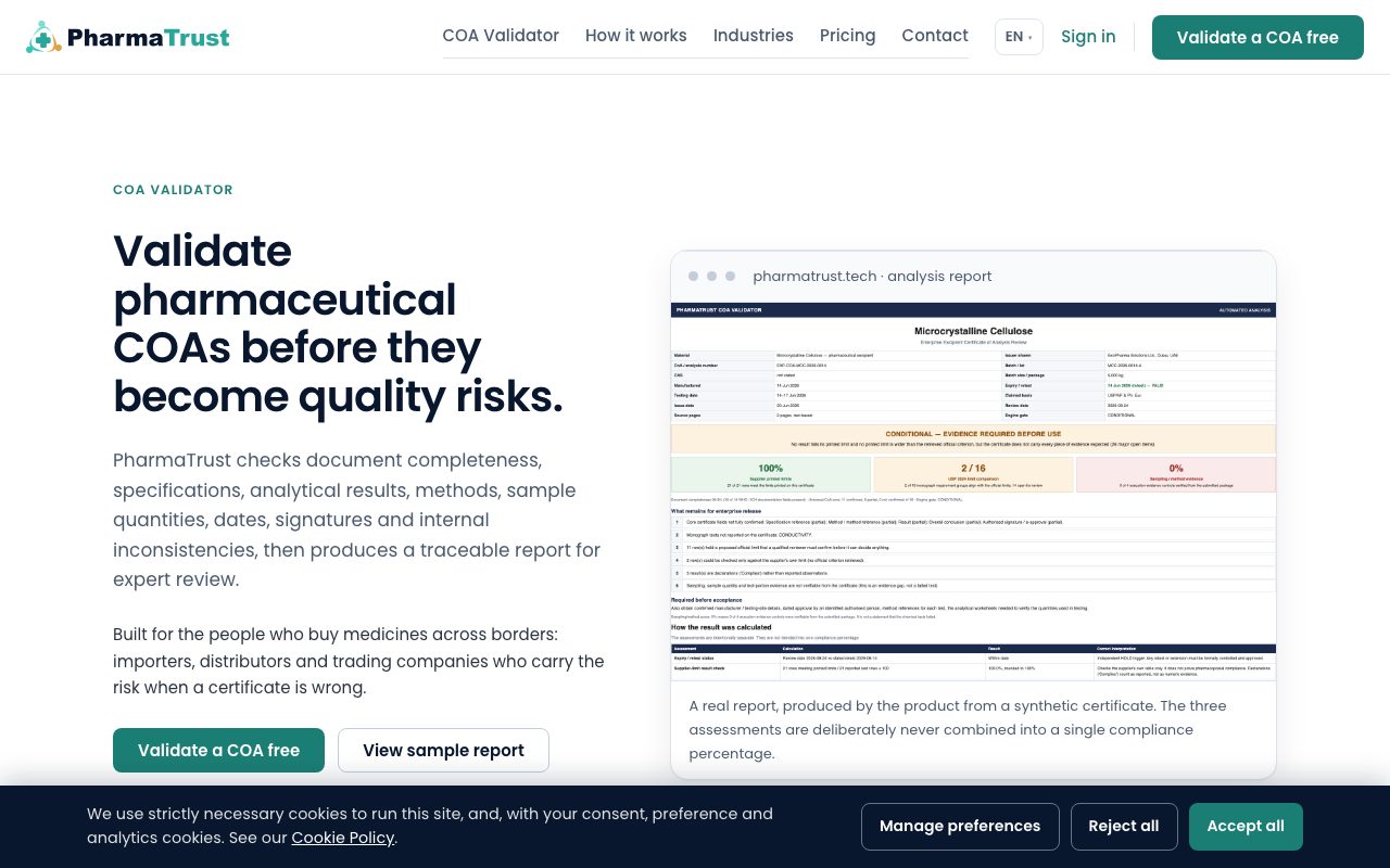 منصة PharmaTrust